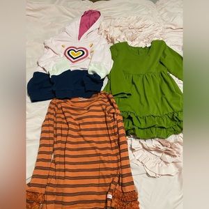 Three girls shirts for fall.